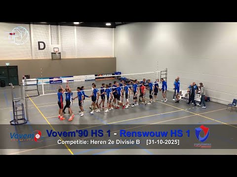 Volleybal Heren 2e Divisie B: Vovem'90 H1 - Renswouw H1 [31-10-2025]
