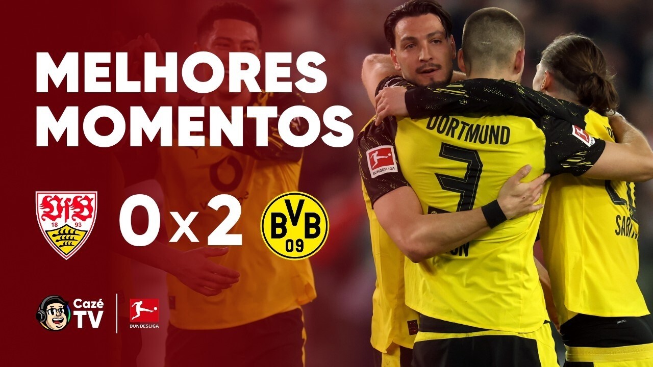 MELHORES MOMENTOS: STUTTGART 0 X 2 BORUSSIA DORTMUND | BUNDESLIGA 2025/2026 | 28ª RODADA