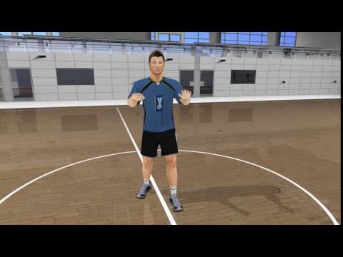 Ball reception — High passes 2 | Handball at school | IHF Education Centre