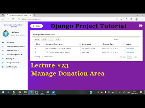 23 Python Django Project || Donation Management System ||