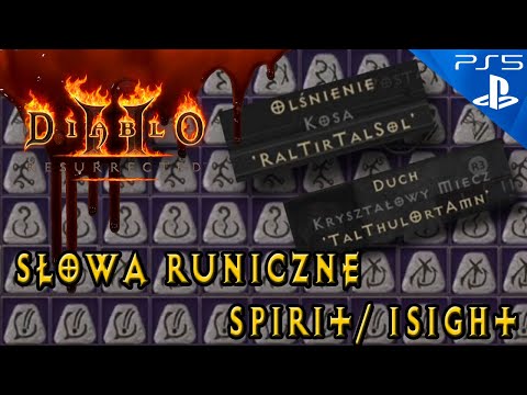 SŁOWA RUNICZNE DIABLO 2 RESURRECTED JAK ROBIĆ ? PORADNIK DLA POCZĄTKUJĄCYCH DUCH (SPIRIT)/ OLŚNIENIE
