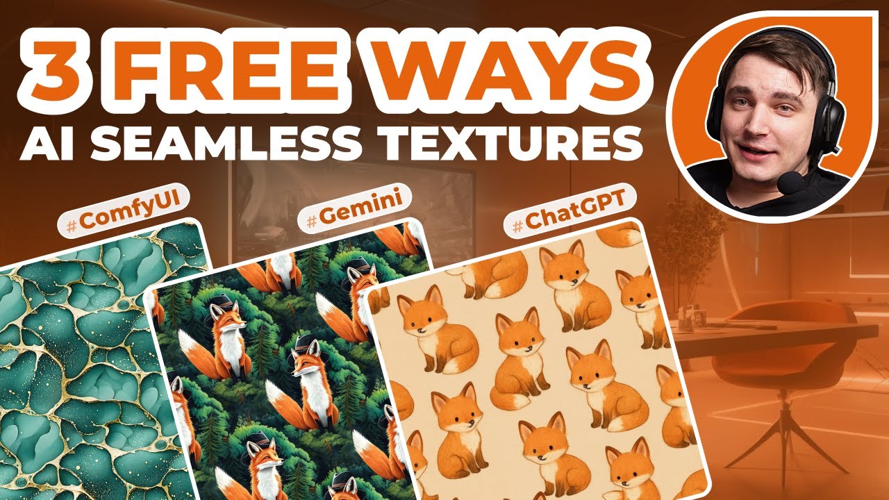 3 Ways to Make Seamless Texture with AI for Free  - Gemini, ChatGPT, ComfyUI