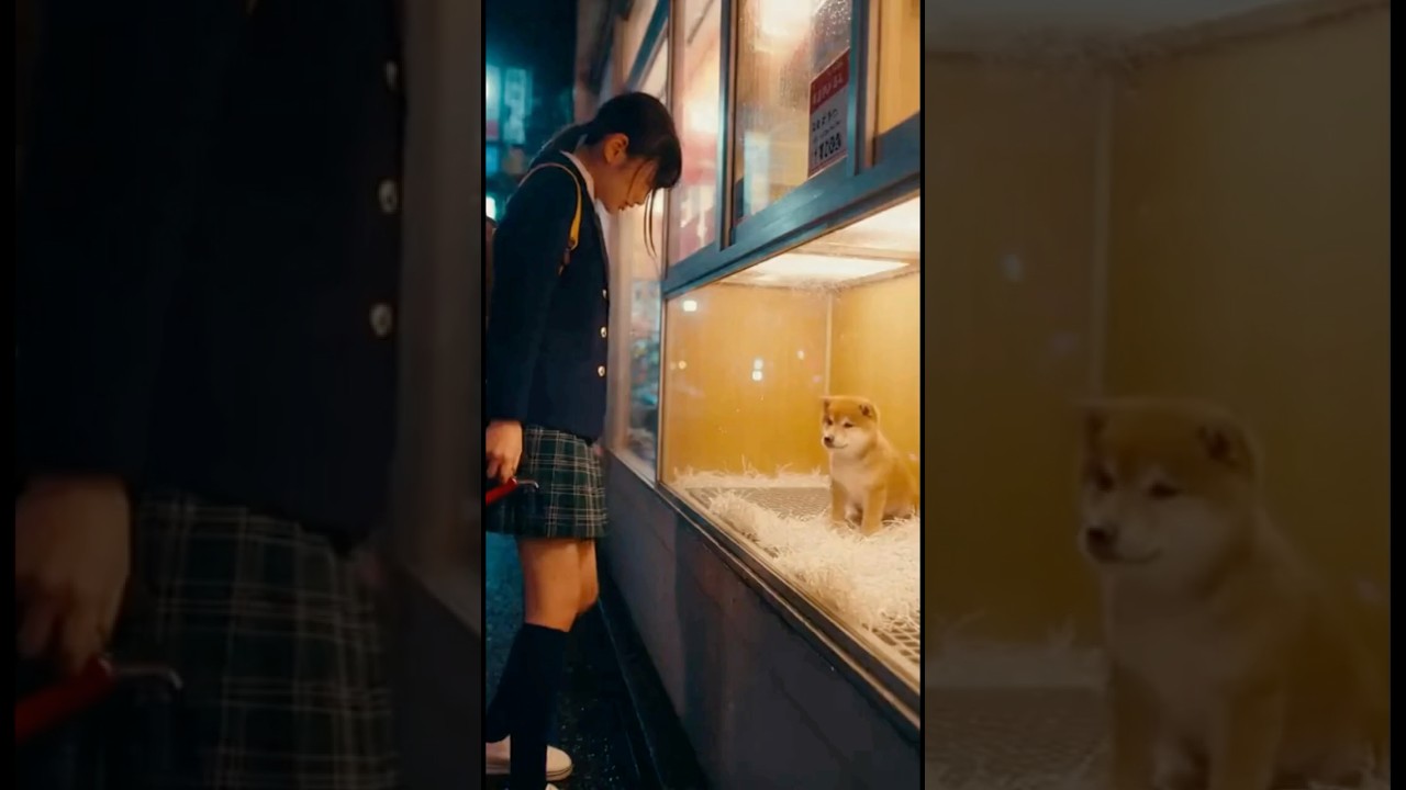 女子高生が犬を救出する？