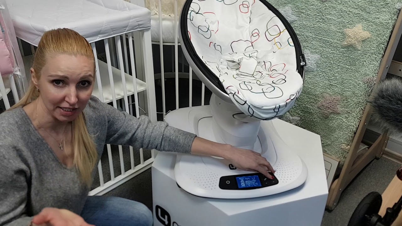 4Moms MamaRoo 4.0 - кресло-качалка серый плюш