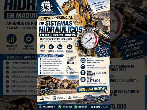CURSO PRESENCIAL SISTEMAS HIDRAULICOS EN MAQUINARIA LA SERENA - www.capymaq.cl asegura tu cupo