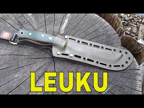 Leuku Bush Craft and Camp Knife with Kydex Sheath by Wessex Blades Hand Made Knives