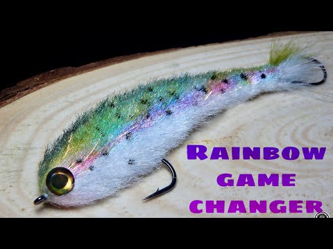Fly tying RAINBOW GAME CHANGER by Jorge G
