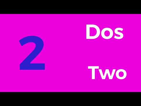 Spanish Class for children, numbers 1-10 ( bilingual )