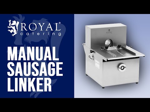 video - Manual Sausage Linker - stainless steel - incl. 3 rolls of sausage twine - Royal Catering