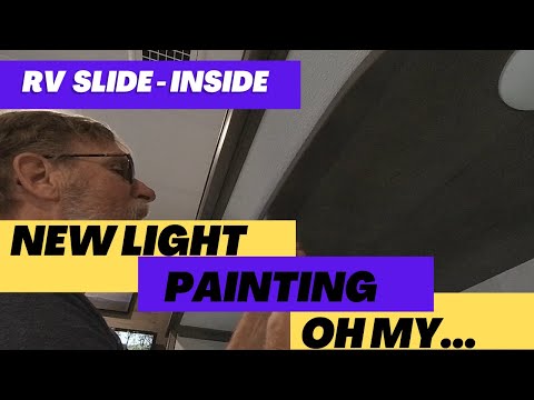 RV Slide Upgraded Lighting Painting Design Improvement Repairs Fix Riverstone Full-time RVer