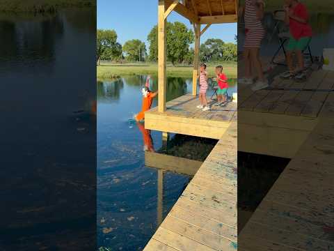Londyn and Mj Pushed the creepy man in the pond