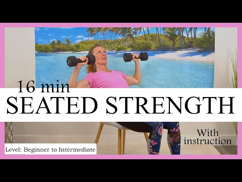 Seated Strength Chair Exercises for Seniors and Beginners