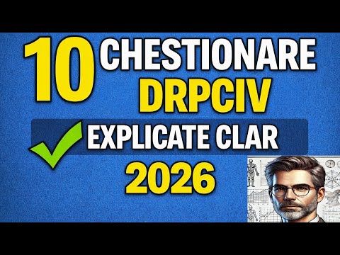 10 Chestionare DRPCIV Rezolvate și Explicate în Timp Real | Răspunsuri Corecte | Examen Auto 2026