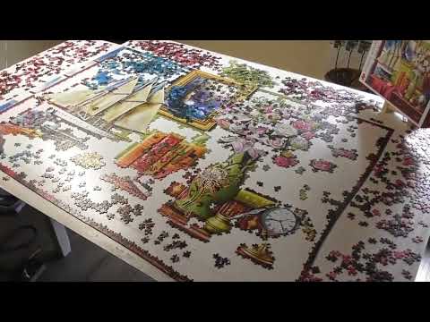 Puzzle Time Lapse Biurko odkrywców, Trefl 4000