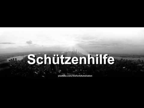 How to pronounce Schützenhilfe in German - Perfectly