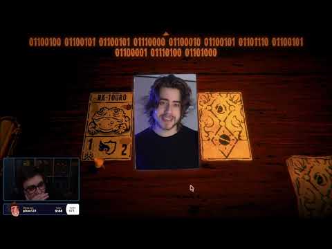 Cellbit anunciando seu jogo na live do Alanzoka