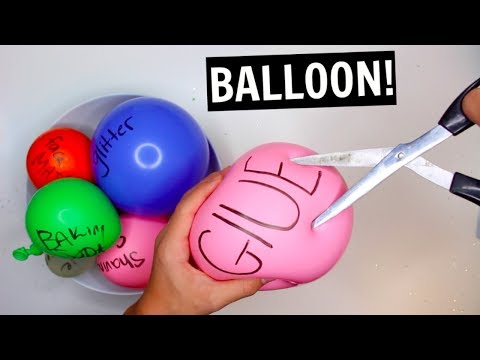 MAKING SLIME WITH BALLOONS! SLIME BALLOON TUTORIAL COMPILATION! Balloon Slime Challenge!