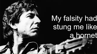 Lyrics- The Traitor By Leonard Cohen