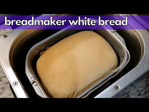 Homemade White Bread in a Breadmaker - Foolproof Fluffy White Bread! | Baking Bread for Beginners!