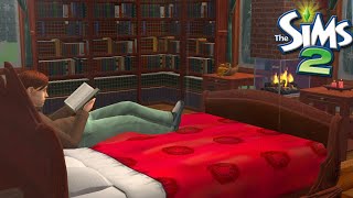 📚 Rainy Day Reading | Sims 2 ASMR | Thunder Sounds + Nostalgic Sims 1 Music | No Commentary