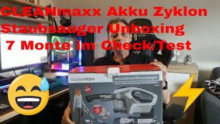 CLEANmaxx Akku Zyklon Staubsauger Unboxing  7 Monte im Check