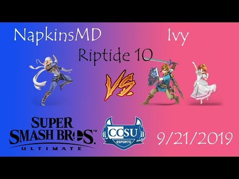 Riptide 10 CCSU Smash Ultimate - NapkinsMD (Sheik) vs Ivy (Link)