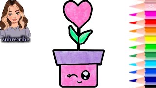 Easy & Cute Plant Drawing 🌱 | Perfect for Kids!