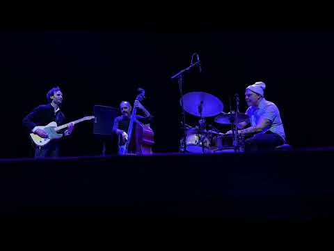 Dave King (drums) Gorge (Bass) Julian Lage (guitar) live Barbican - incredible drummer