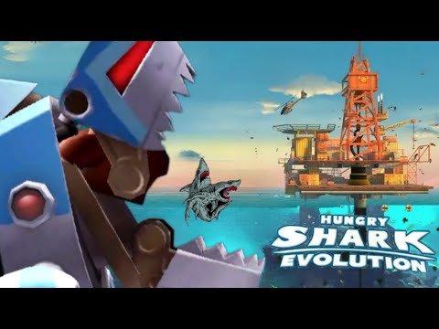 HUNGRY SHARK EVOLUTION - GIANT MONSTER ROBO SHARK - HUNGRY SHARK EVOLUTION GEMS AND COINS MOD 2023