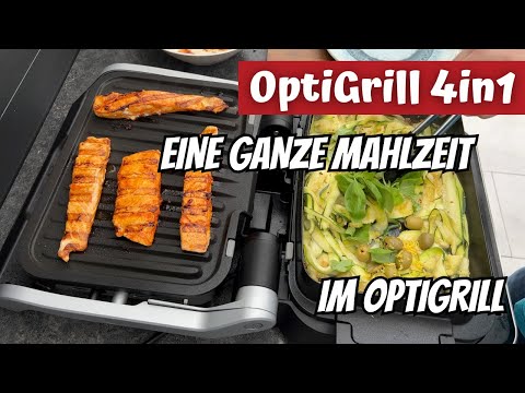 Der neue OptiGrill 4in1 - Eine komplette Mahlzeit im OptiGrill: Paprika-Lachs mit Zucchini-Raspel