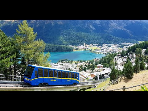 Funicular (Standseilbahn) St.Moritz - Corviglia (9-9-2022)