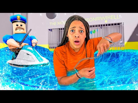 CALI ESCAPED WATER BARRY'S PRISON RUN IN ROBLOX