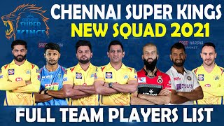IPL 2021 | Chennai Super Kings Full Squad | Full Team players List | IPL Auction 2021