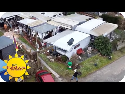 Permanent campers in winter - living in mobile homes | SAT.1 Breakfast Television