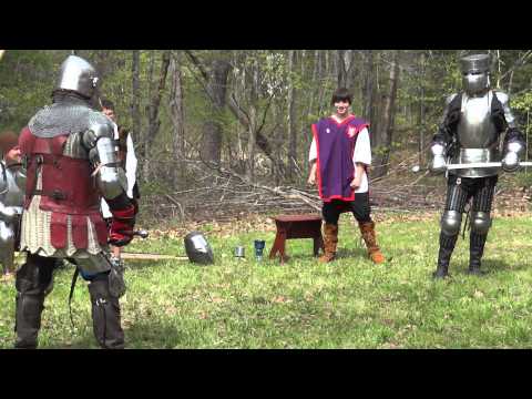 NH Ren Faire 2015  Live Steel Round 3: Longsword (Half Swording)