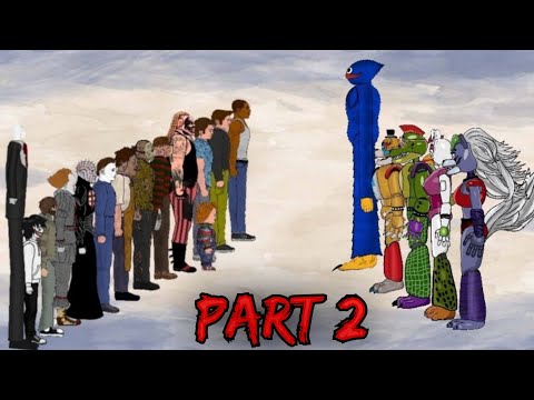 HUGGY WUGGY VS. MICHAEL, FIEND, JASON, JEFF, LEATHERFACE, FREDDY, CLAUDE SPEED - PART 2 - DC2