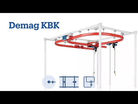 Sistema de ponte rolante leve KBK - Flexível e Modular