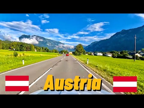 Driving from bad ischl to gosau Austria