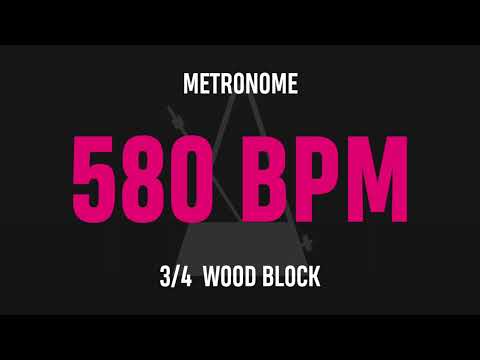 580 BPM 3/4 - Best Metronome (Sound : Wood block)