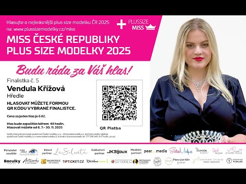 Finalistka s č. 5 soutěže Miss Plus Size Modelky České republiky 2025