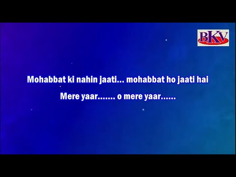 Mohabbat Ki Nahin Jaati - KARAOKE - Hero No.1 1997 - Govinda & Karishma Kapoor