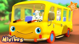 The Bus Song for Kids! Children Songs &amp; Nursery Rhymes for Babies in English | Minibus