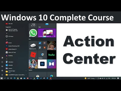 How to Customize Action Center in Windows 10 | Urdu Hindi