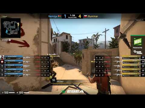 ESEA MDL SEASON 32 EUROPE ILLUMINAR VS NEMIGA | MIRAGE | CSGO 2019