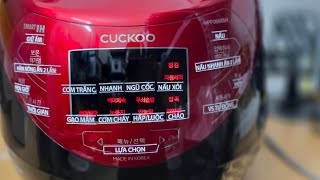 Instructions for using cuckoo rice cooker code hpf0668sh