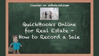 QuickBooks Online for Real Estate   How to Record a Sale