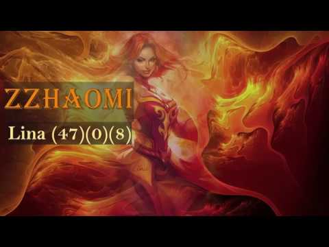 DOTA 2 | zzhaomi plays Lina... DIVINE RAPIER!