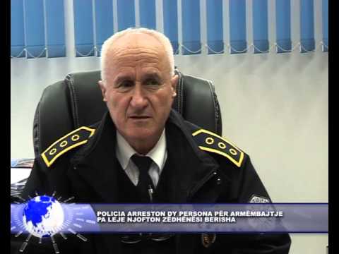 8 shkurt 2016 POLICIA ARRESTON DY PERSONA PËR ARMËMBAJTJE  PA LEJE NJOFTON ZËDHËNËSI BERISHA
