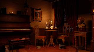 Edwardian Era Parlour Ambience With Rain & Piano Music (You Can Toggle Piano Music off!)