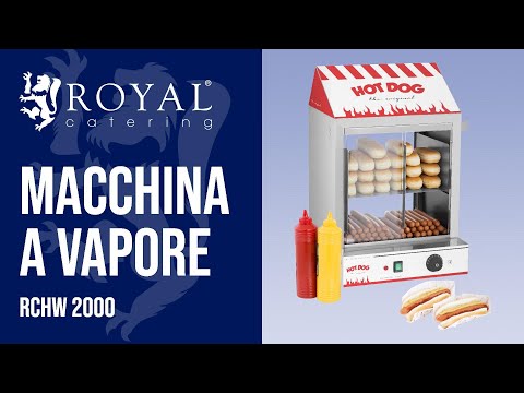 Video - Macchina per hot dog a vapore - 2.000 W